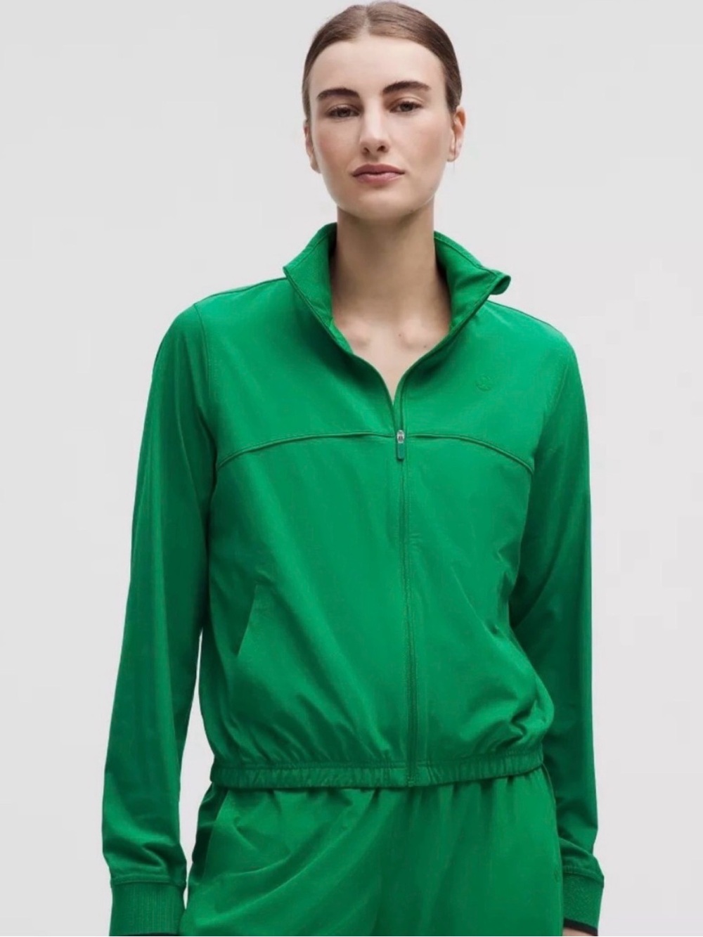 EUC lululemon athletica Bright Green Zip Jacket  10
